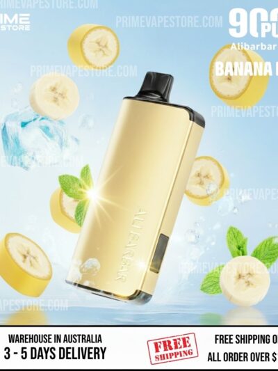 ALIBARBAR INGOT 9000 Puffs Banana Buzz
