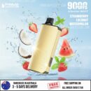 ALIBARBAR INGOT 9000 Puffs Strawberry Coconut Watermelon