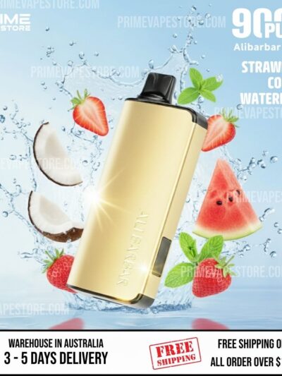 ALIBARBAR INGOT 9000 Puffs Strawberry Coconut Watermelon