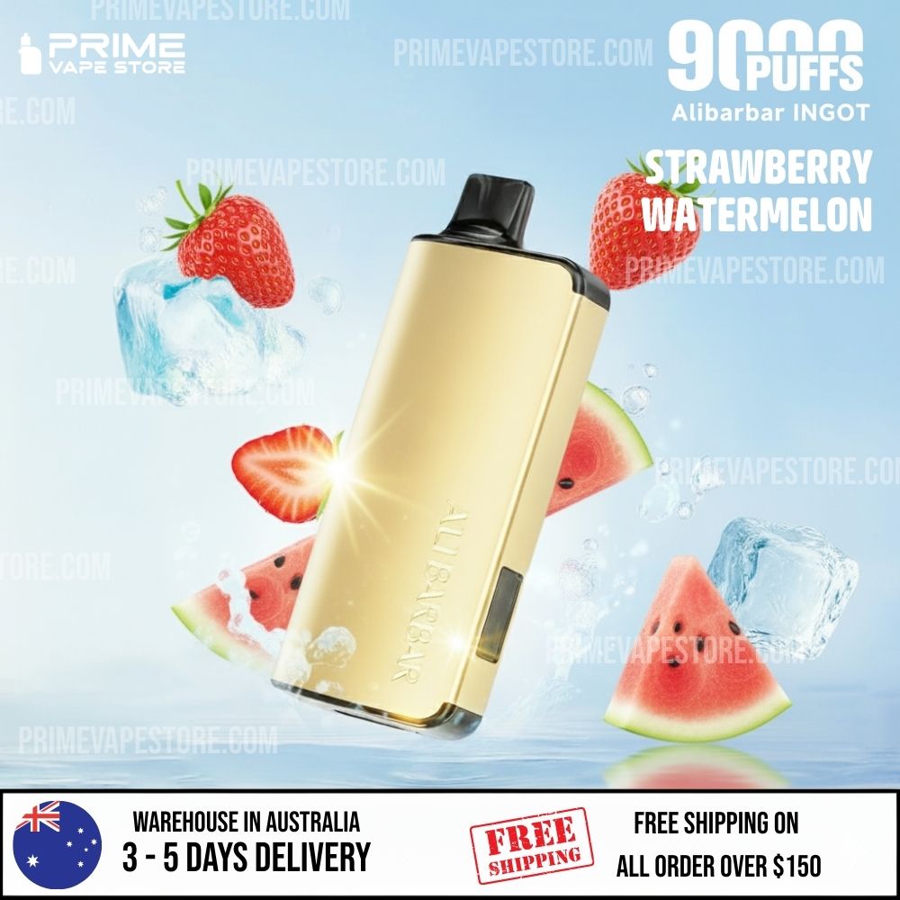 ALIBARBAR INGOT 9000 Puffs Strawberry Watermelon