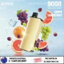 ALIBARBAR Ingot 9000 Puffs Grape Grapefruit