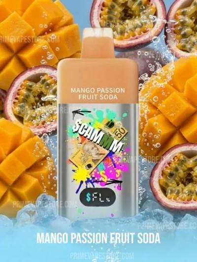 $CAMMM A$ 15K Puffs Mango Passion Fruit Soda