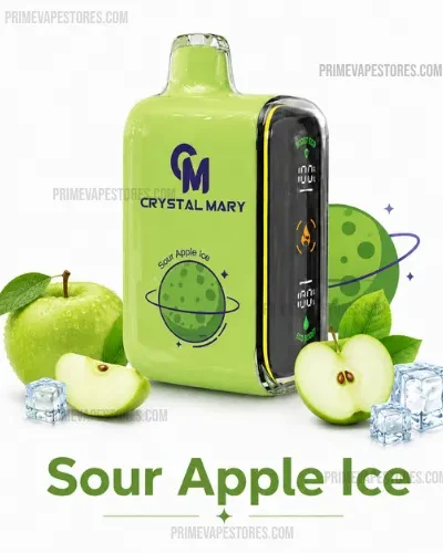 Crystal Mary Pulse 20000 Puffs Sour Apple Ice