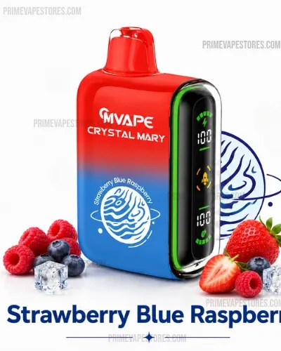 Crystal Mary Pulse 20000 Puffs Strawberry Blue Raspberry