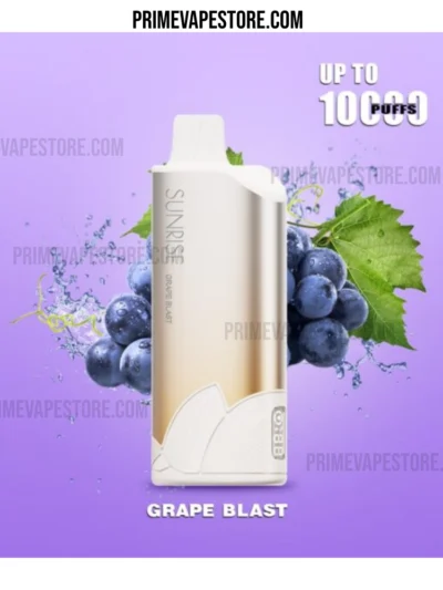GROO Sunrise 10000 Puffs Grape Blast