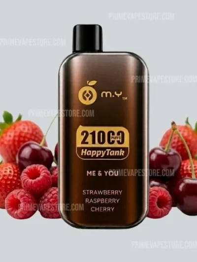 HappyTank 21000 Puffs Strawberry Raspberry Cherry (No Box)