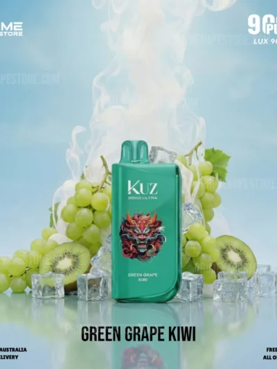 KUZ LUX 9000 Puffs Green Grape Kiwi