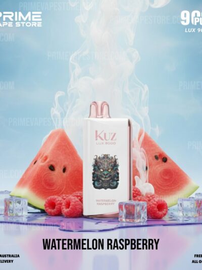 KUZ LUX 9000 Puffs Watermelon Raspberry