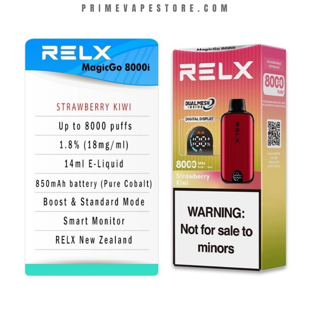 RELX MagicGo 8000 Puffs Strawberry Kiwi - Image 2